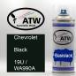 Preview: Chevrolet, Black, 19U / WA990A: 400ml Sprühdose, von ATW Autoteile West.